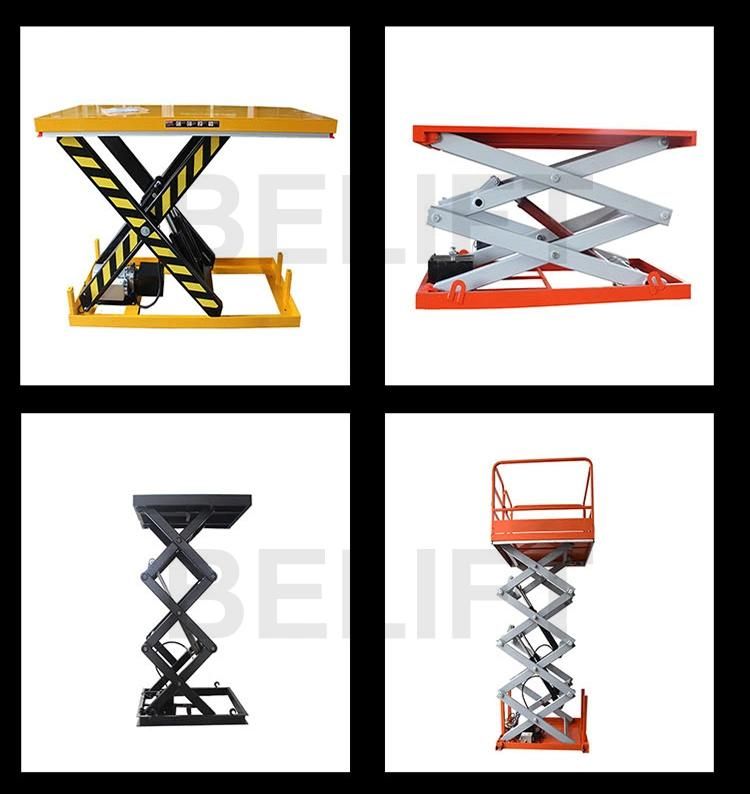 Fixed Hydraulic Mobile Hydraulic Scissor Scaffolding Lift Tables