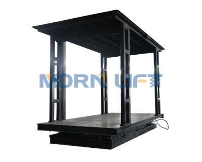 Double Deck Car Scissor Lift Morn Under Ground Scissor Lift