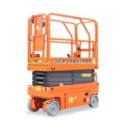 Mobile Hydraulic Scissor Lifting Platform Hydraulic Vertical Platform Lift Jcpt0807hds