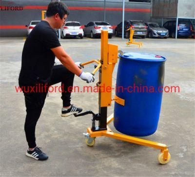 350kg Capacity Hydraulic Foot Pedal Drum Lifter Stacker Dt350b