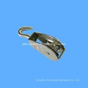 Stainless Steel Pulley with Single Hook