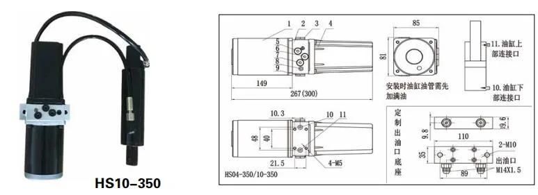 HS04-350 Type Micro Hydraulic System Micro Hydraulic Station Small Hydraulic Station Power Unit