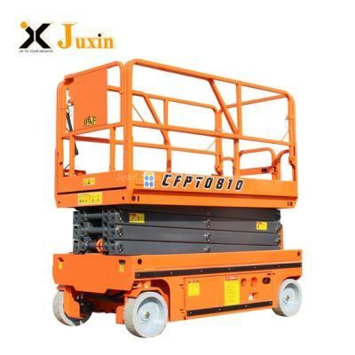 12m One Man Stand Battery Hydraulic Electric Man Lift Self Propelled Scissor Lift Platform