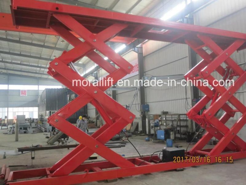 Hydraulic Double Vertical Stationary Scissor Lift Table