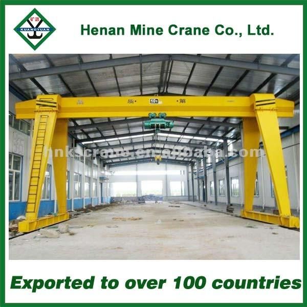China Single Girder Gantry Crane Hoist 10 Ton