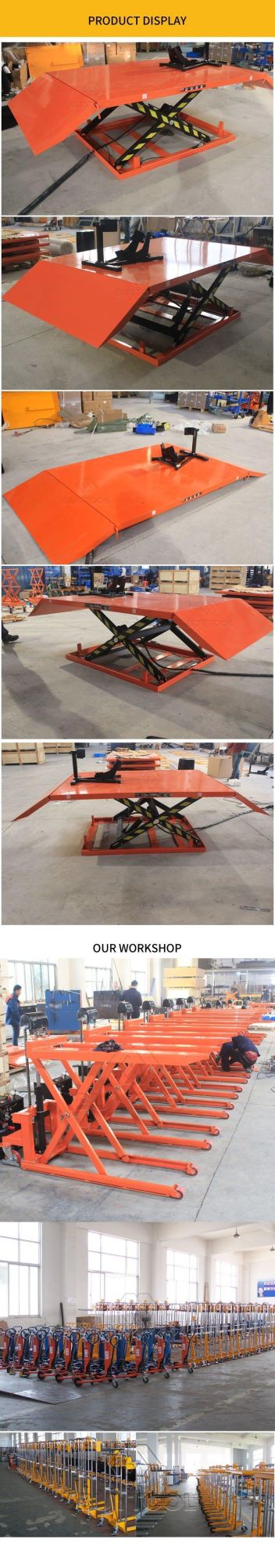 Electric Hydraulic Scissor Motorcycle Lift Table