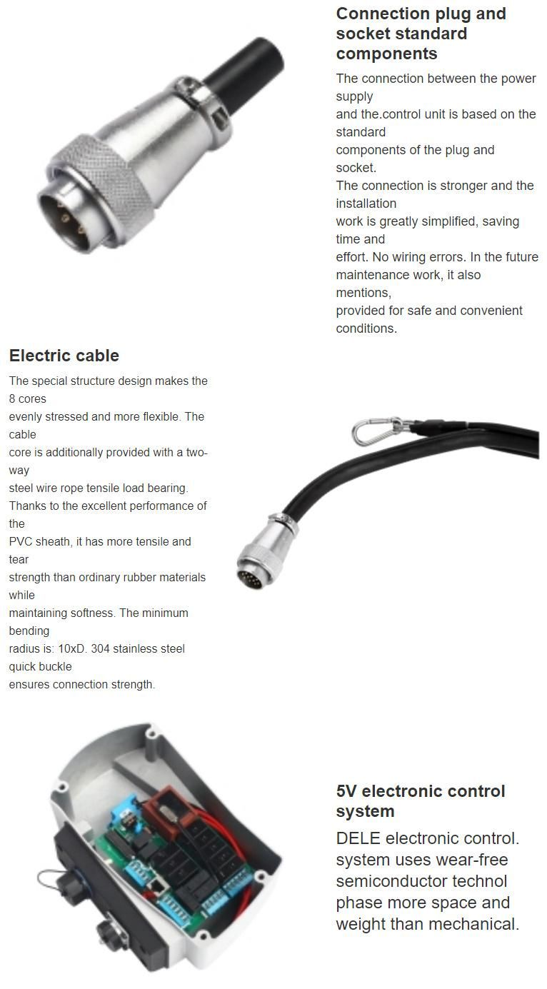 New Dch-Fgm Frequency Conversion Electric Chain Hoist with Trolley 0.5t~2t Lifting Equipment Stage Hoist