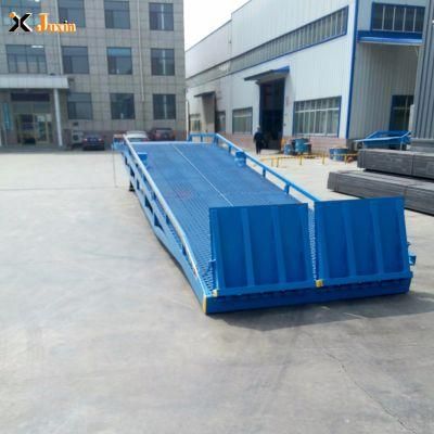 6ton 8ton 10ton Adjustable Hydraulic Mobile Hydraulic Portable Container Truck Warehouse Loading Unloading Dock Yard Ramp with 1.1-1.8m Height