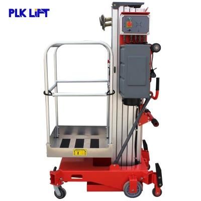 CE Single Mast One Person Lift Hydraulic Mobile Man Lift