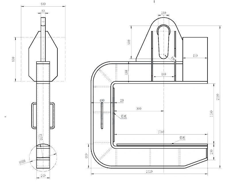 Steel Coil Overhead Crane 10ton Lifting C Type Hook