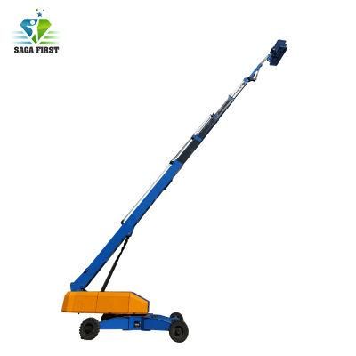 Ce Towable Telescopic Mobile Boom Lift Official Storebucket Liftting Boom