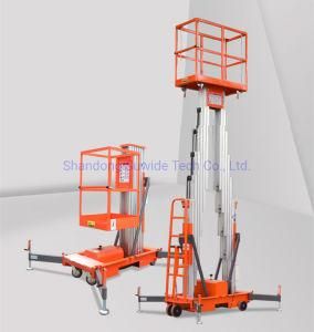 Light Portable Hydraulic Aluminum Alloy Lift for Hotel Lobby Maintenance and Cleaning