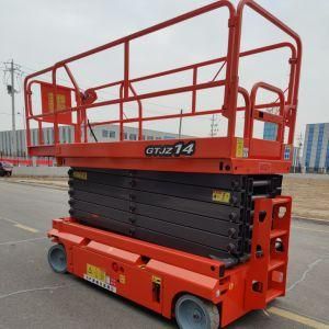 12m Self-Propelled Mini Battery Power Electric Scissor Man Lift