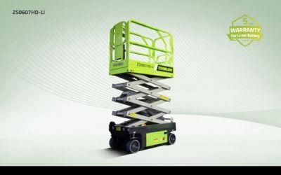 Zoomlion Zs0607DC 6m Self-Propelled Electric-Driven Scissor Lift