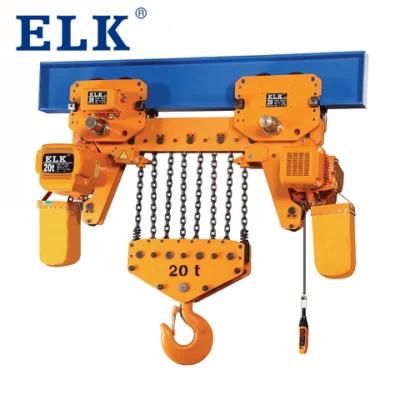 Low Headroom Electric Chain Hoist Lifting Equipment 10 Ton