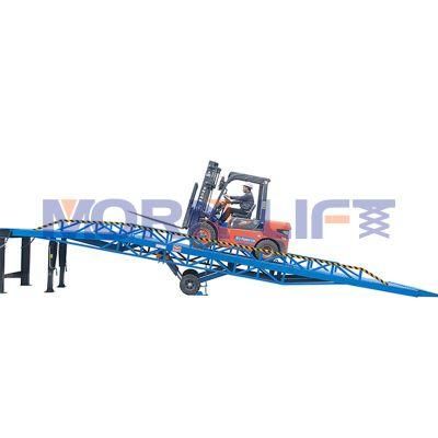 Hydraulic ISO 9001 Approved Morn Container Forklift Loading Ramp Mobile Ramps