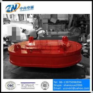 Oval Shape Coil Lifting Magnet for Unloading Steel Scrap From Narrow Space MW61-300210L/1-75
