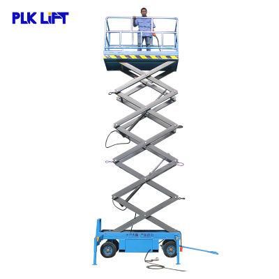 High Quanlity 14m Semi Electric Scissor Lift with Light Weight