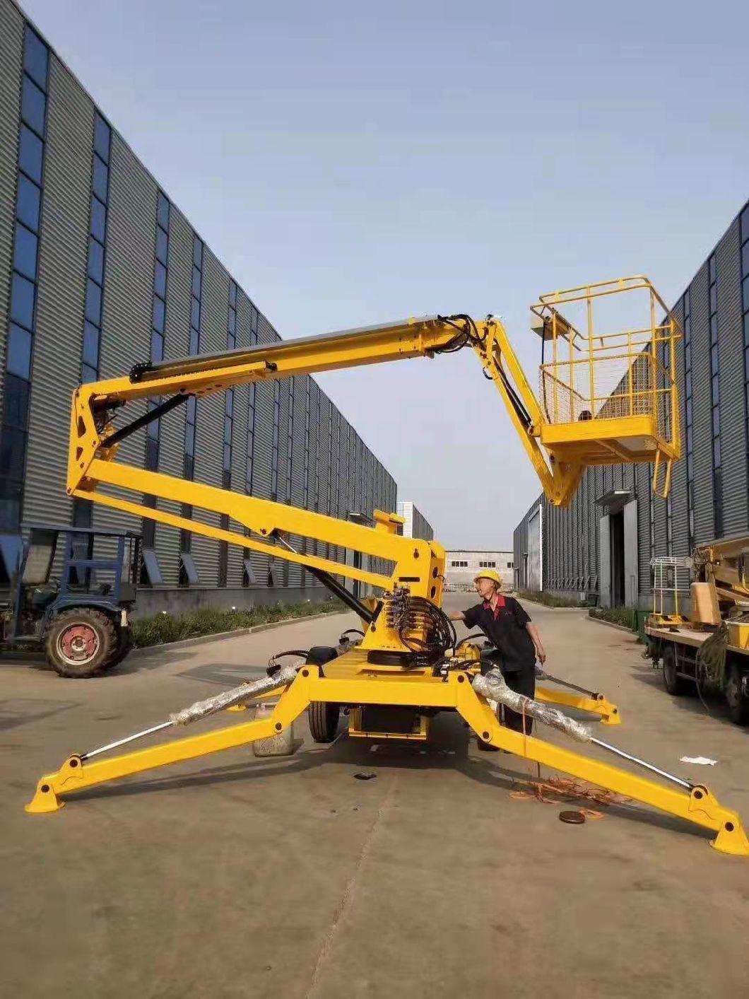 Battery Electric Hydraulic Man Cherry Picker Spider Towable Articulated Telescopic Boom Lift