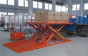 Small Stationary Cargo Lifting Elevator Goods Load Unload Lift Platform