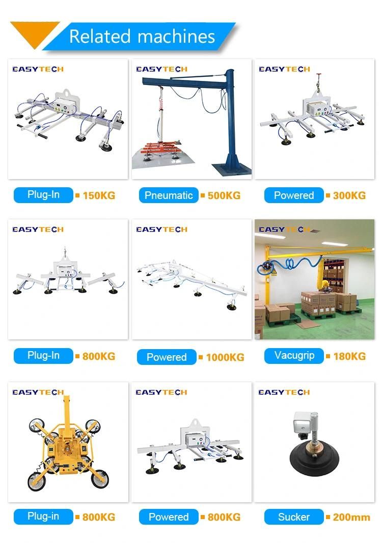 Pneumatic Plug in Powered Glass Lift Equipment Weight Lifting Equipment