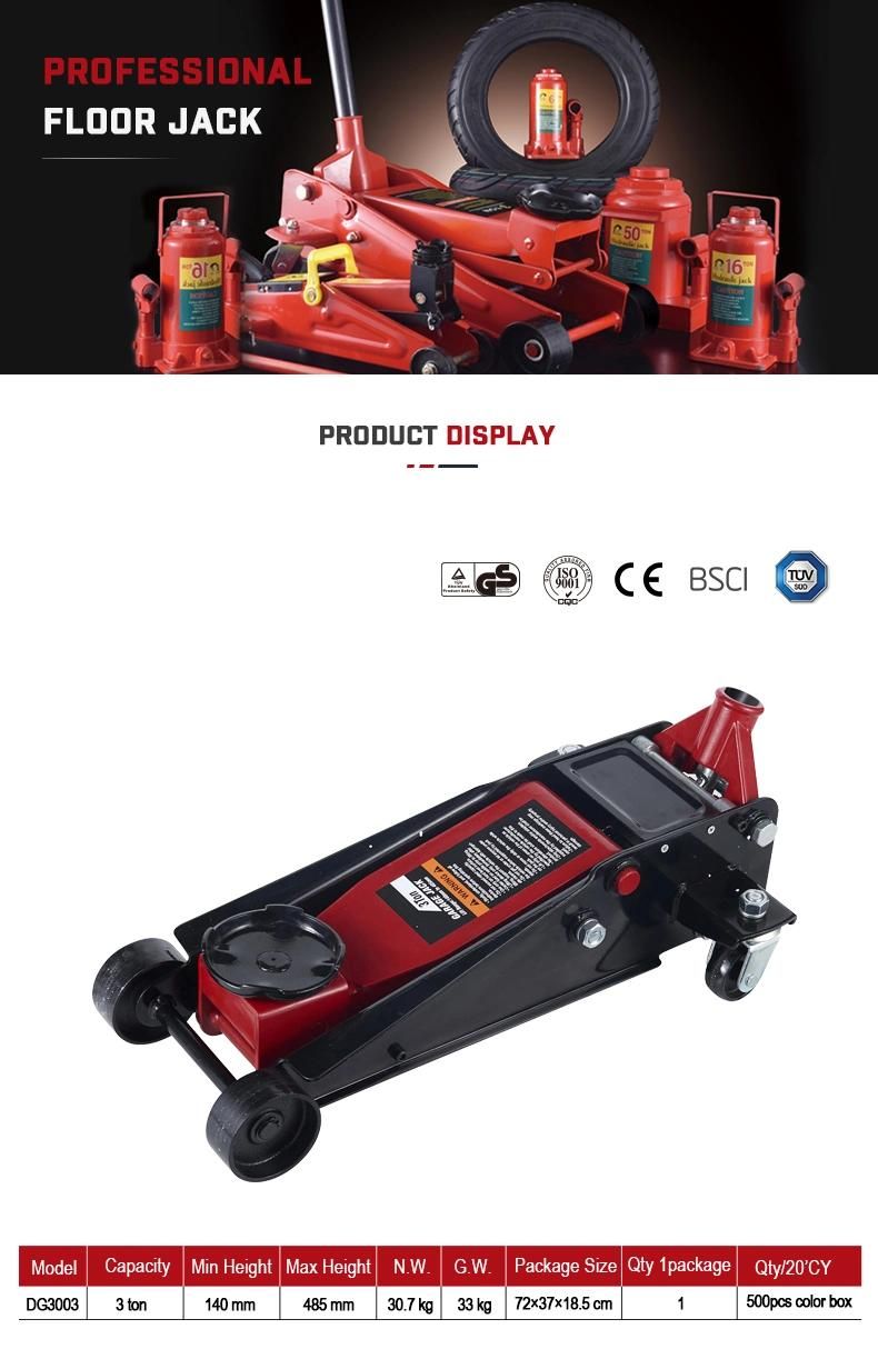 3ton Double Pump Hydraulic Trolley Jack