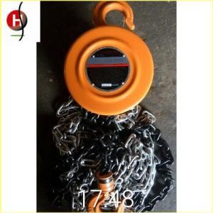 Hsz Round Type Manual Chain Hoist 2 Ton * 3m Chain Pulley Block