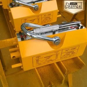 Safety Factor 3times 600kg Manual Operation Magnetic Lifter for Lifting Steel Pate and Bar