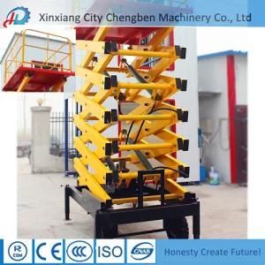 Electric Lifting Equipment Portable Hydraulic Towable Scissor Lift with Platforms