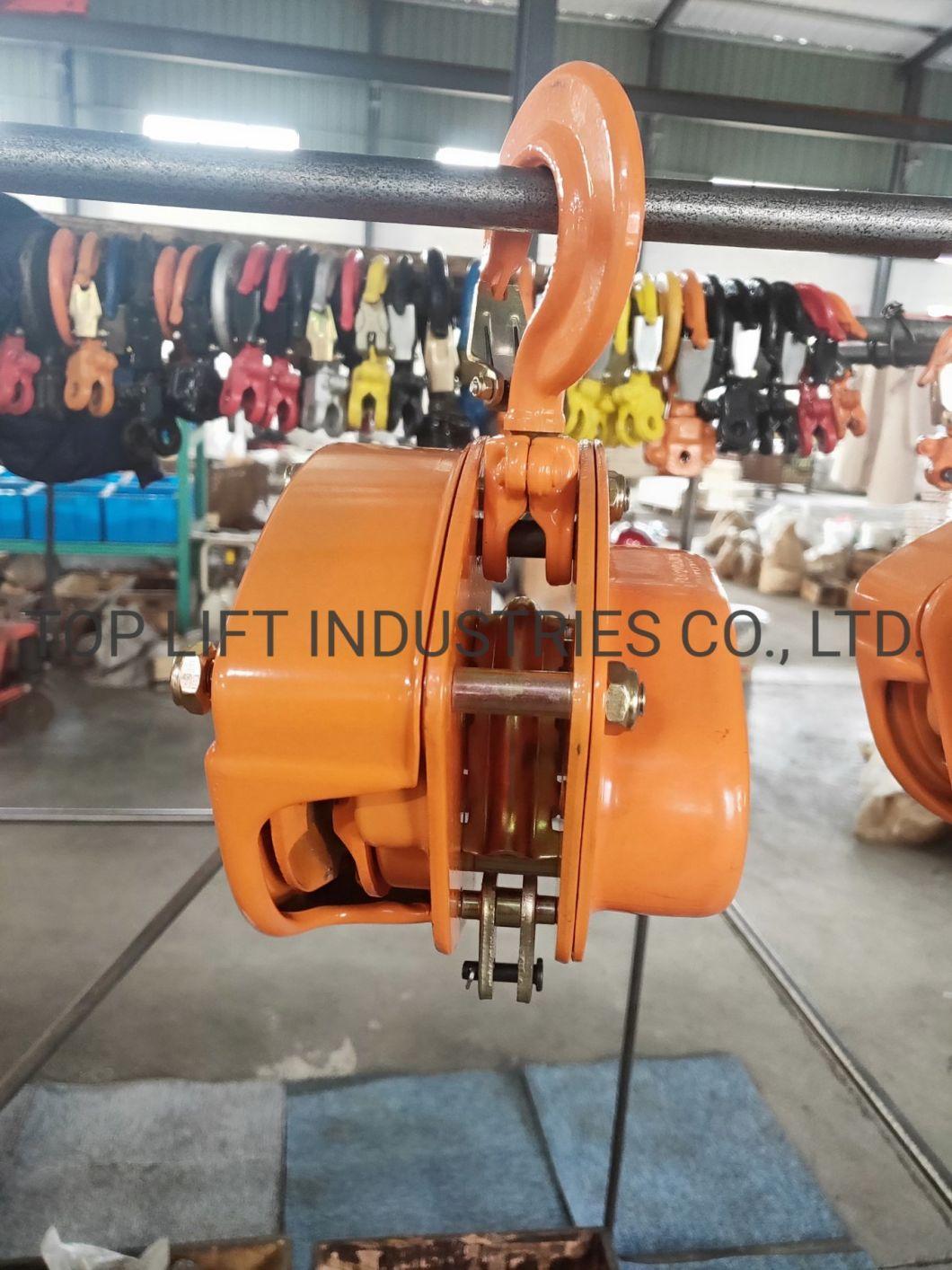 Tp-100A 1t Manual Pulley Chain Hoist Chain Block with G80 Load Chain