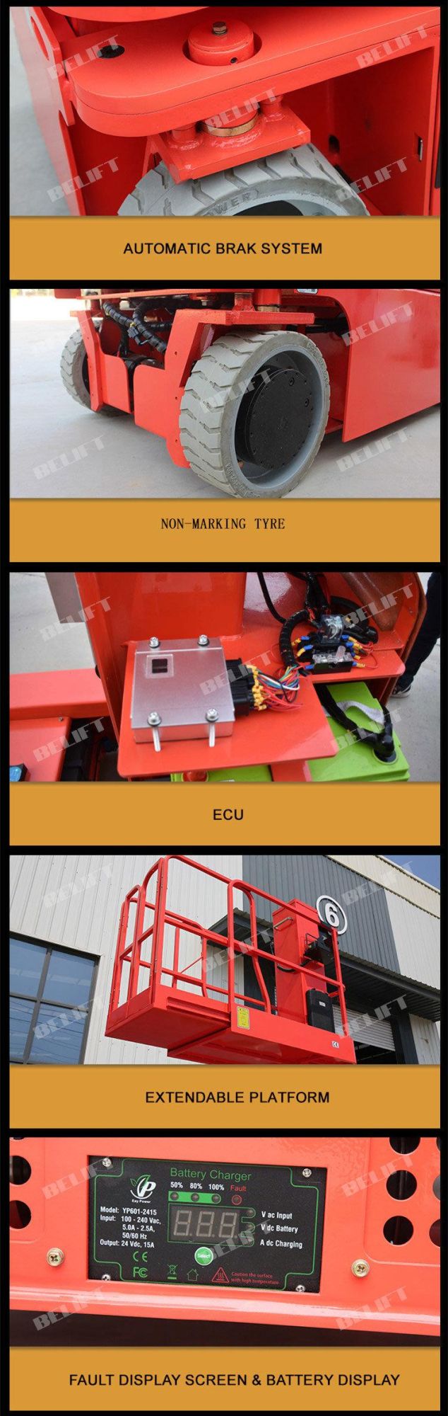 Full Electric Portable Construction Vertical Lifting Tools