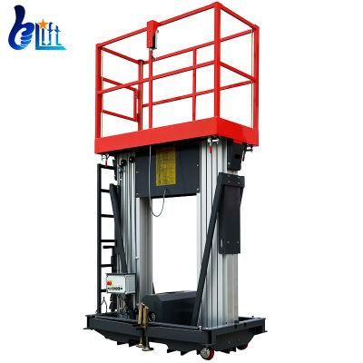 6-12m AC/DC Power CE GS Certification Hydraulic Dual Mast Aluminium Alloy Electric Lift Platform