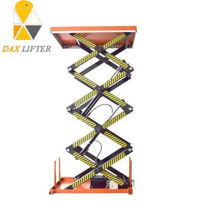 1-4m Vertical Height Semi Electric Industrial Four Scissor Lift Table