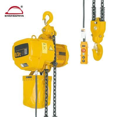 Trolley Type Electric Chain Hoist 1.5 Ton Chain Crane Hoist with Remote Control 1.5 Ton Electric Chain Hoist