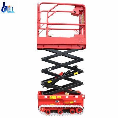 6m Small Outdoor Electric Self Propelled Crawler Tracked Scissor Lift