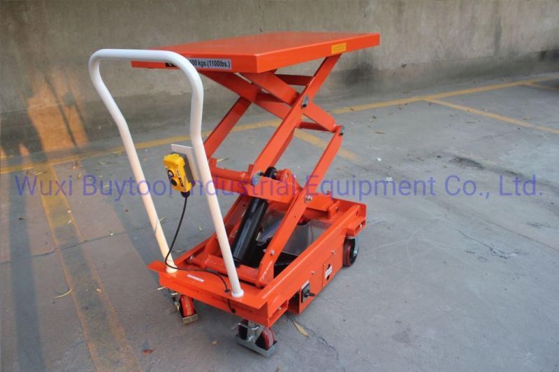 Electric Hydraulic 500kg Mobile Scissor Lift Platform Vehicle (ES Series)
