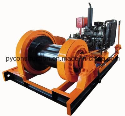 10ton Diesel Engine Anchor Winch for Marine Use Witch Brake and Clutch