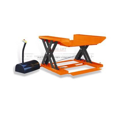 Heavy Duty 1500kg Load Capacity Super Low Electric Hydraulic Scissor Lift Table