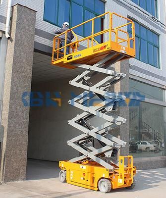 China 8m Hydraulic Mobile Scissor Aerial Lift/Lifting Work/Working Light Platform