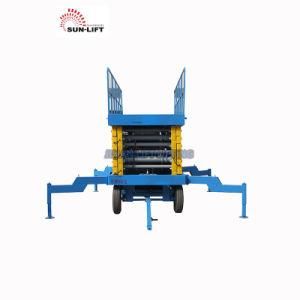 12m Hydraulic Electric Portable Scissor Lift for Sale Mobile Scissor Man Lift Platform with Ce