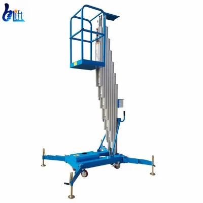 Lightweight 6m Portable Hydraulic Aluminum Aerial Telescopic Mast Lift