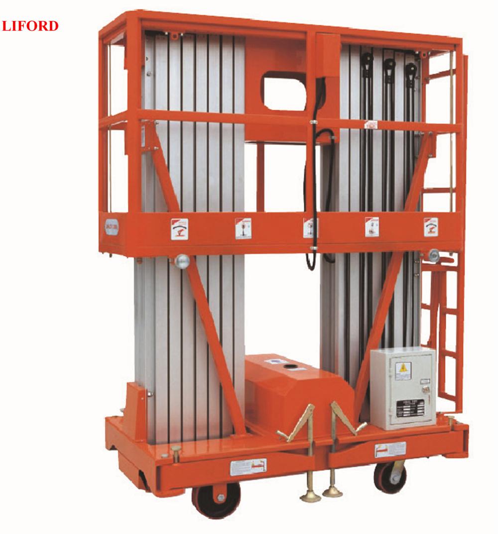 6~12m Hydraulic Vertical Electric Aluminum Lift Man Work Aerial Platform