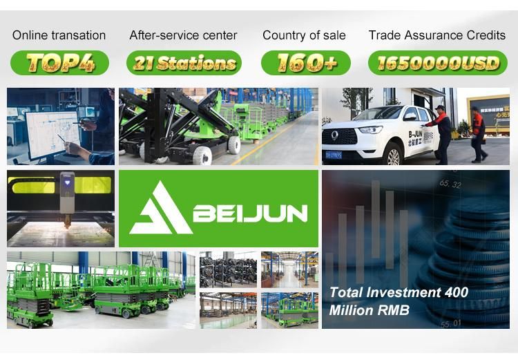 Self Propelled Scissor Lift Metro Station Project Proportional Control for Sale