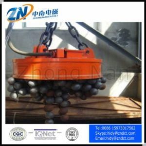 Cast Body Lifting Magnet for 16 Ton Crane with Control Panel for Loading Steel Scraps Cmw