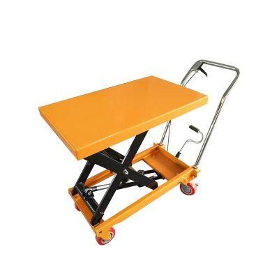 Manual Pallet Jack Hydraulic Pump Mobile Scissor Lift Table 150kg