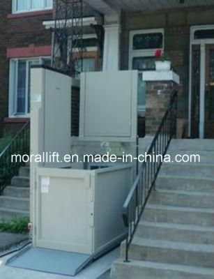 Vertical Wheelchair Lift for Disabled Man