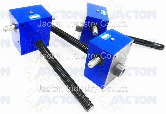 100kn Cubic Machine Worm Gear Screw Jacks - Through Mounting Holes