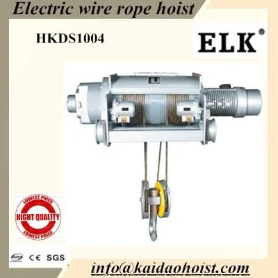 Elk Electric Wire Rope Hoist with Single Rail Trolley-1speed- (1T~20T)