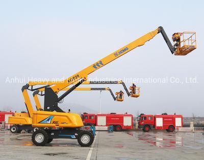 28m Platform Hydraulic Mobile Xgs28 Telescopic Boom Lift Platform