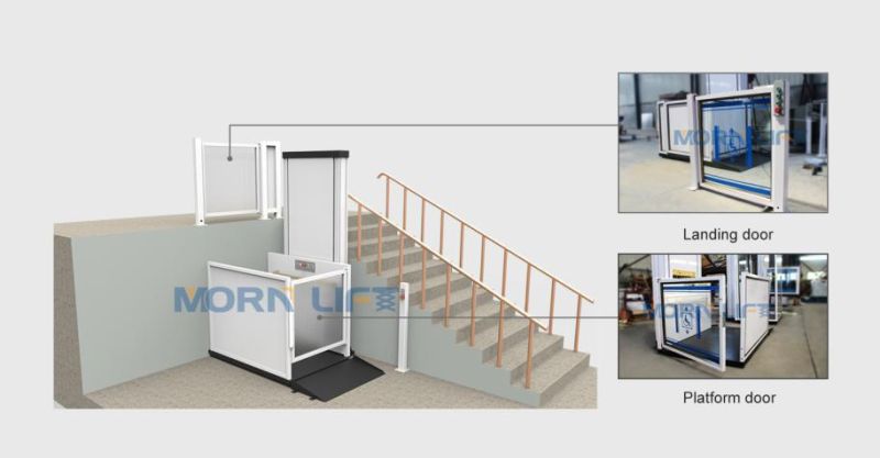 Morn Hydraulic Wheelchair Lift Disabled Access Lift with Cabin for Home Use